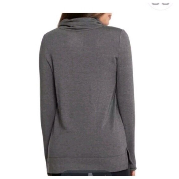 Cuddl Duds Ultra Cozy Thermal Shirt Small Heater Charcoal Thumbholes - Picture 5 of 9